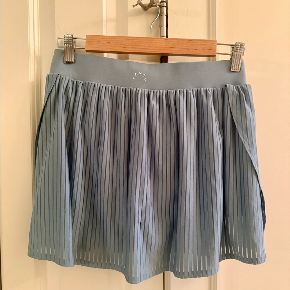 Varley Light Blue Pleated Tennis Skirt - Picture 4 of 7